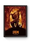 Quadro Arte Doom Eternal Poster Moldurado