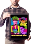 QUADRO FORREST GUMP POP ARTE RUN FORREST RUN