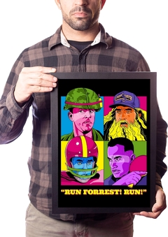 QUADRO FORREST GUMP POP ARTE RUN FORREST RUN