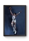 Quadro Arte NBA Sixers Poster Moldurado