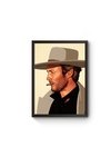 Quadro Decorativo Clint Eastwood A3 42 x 29,7