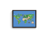 Quadro Decorativo Games Mapa Super Mario World