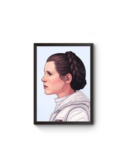 Quadro Decorativo Star Wars Princesa Leia A3 42 x 29,7