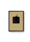 Quadro decorativo retro Controle Atari 42x29cm