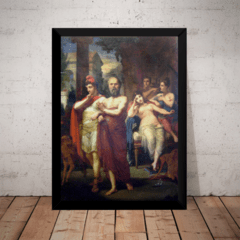 Quadro Pintura Filosofia Socrates Pedro Americo 42x29cm