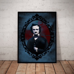 Fantastico Quadro decorativo literatura cult Edgar Allan Poe 42x29cm