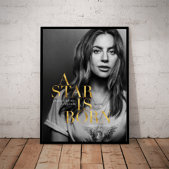 Lindo Quadro decorativo Fotografico Lady gaga cartaz do filme 42x29cm