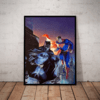 Quadro Super herois superman batman arte alex ross 42x29cm