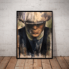 Quadro Decorativo pintura oleo Peak Blinders Thomas Shelby 42x29cm