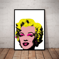 Lindo quadro decorativo pop art Andy Warhol Marilyn Monroe 42x29cm