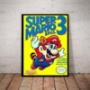 Quadro decorativo retro nerd geek Super mario bros 3 42x29cm