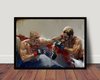 Quadro decorativo Academias Ufc estilo pintura a oleo 42x29cm