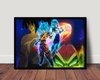 Lindo quadro decorativo Dragon Ball super Broly arte 42x29cm