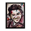 Quadro decorativo arte colagem Che Guevara 42x29cm