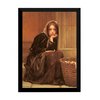 Lindo quadro Christen Brun o cesto de la?os 1869 42x29cm