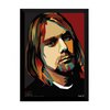 Lindo quadro arte decorativa Nirvana Kurt Cobain 42x29cm