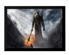 Quadro arte senhor dos aneis Melkor contos inacabados 42x29