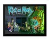 Quadro rick e morty terceira temporada incrivel 42x29cm