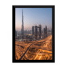 Lindo quadro decorativo cidade urbana luzes 42x29cm