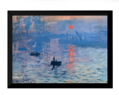 Quandro Pintura Claude Monet O instante e a luz