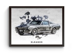 Quadro Carros Iconicos Eleanor Poster Moldurado