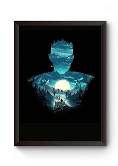 Quadro Rei da Noite Game Of Thrones Poster Moldurado