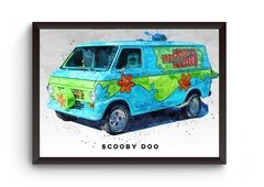 Quadro Carros Iconicos Scooby Doo Poster Moldurado