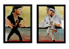 Conjunto 2 Quadros Cobra Kai Vs Miyagi-do Arte Karatê Kid