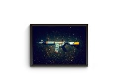 Poster Moldurado CSGO m4a Quadro