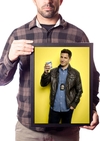 Quadro Jake peralta Brooklyn 99 Poster Moldurado