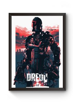 Quadro Arte Juiz Dredd Poster Moldurado