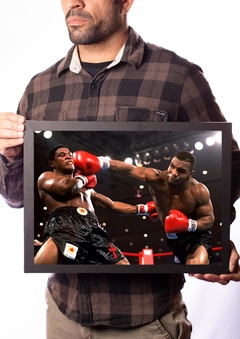 Quadro Mike Tyson Boxe Foto Luta Soco Pôster