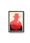 Quadro Indiana Jones Minimalista Poster Moldurado