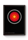 Quadro HAL 9000 Uma Odisséia No Espaço Poster Moldurado