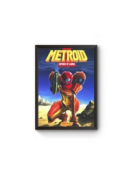 Poster Moldurado Metroid 2 Quadro