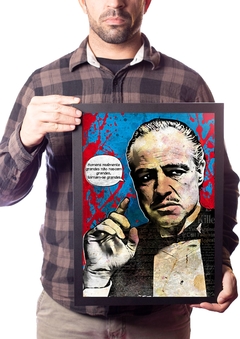 Quadro Vito Corleone Pop Arte Frase O Poderoso Chefão