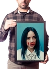 Quadro Arte Bad Guy Billie Eilish Poster Moldurado