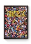 Quadro Arte Universo Geek Poster Moldurado