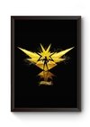 Quadro Minimalista Pokemon Instinct Poster Moldurado