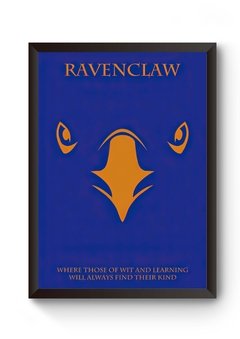 Quadro Harry Potter Ravenclaw Minimalista Poster Moldurado