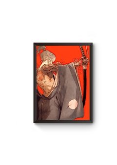 Poster Moldurado Mantle Samurai Quadro