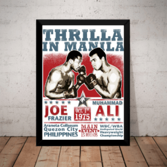 Quadro Decorativo Academias Boxe Luta Muhammad Ali