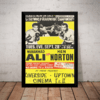 Quadro Retro Muhammad Ali Vs Ken Norton Cartaz Moldurado