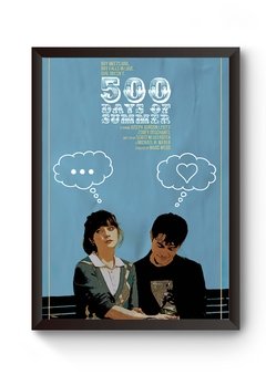 Quadro Filme 500 dias com Ela Poster Moldurado