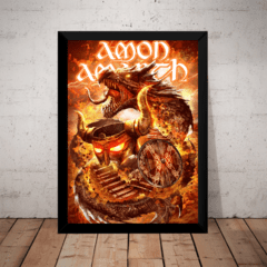Quadro Banda Amon Amarth Death Metal Viking Arte