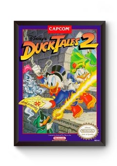 Quadro Capa Duck Tales 2 Nintendinho Poster Moldurado