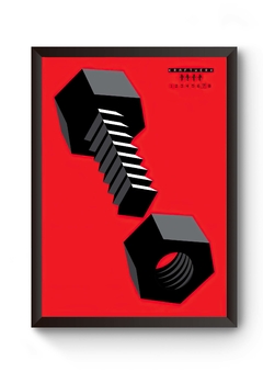 Quadro Banda Kraftwerk Poster Moldurado