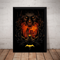 Quadro Coringa Batman Gothic Arte Poster Moldurado