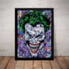 Quadro Arte Quadrinhos Coringa Batman Poster Com Moldura