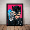 Quadro Arte Mulher Gato Batman Hq Poster Com Moldura
